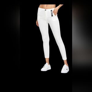 Shein High stretch with pockets, white skinny jeans